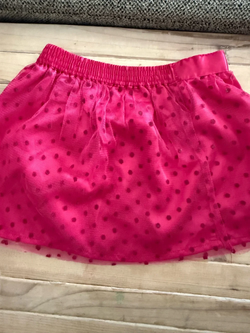 Old Navy Hot Pink Polka Dot Tulle Skirt